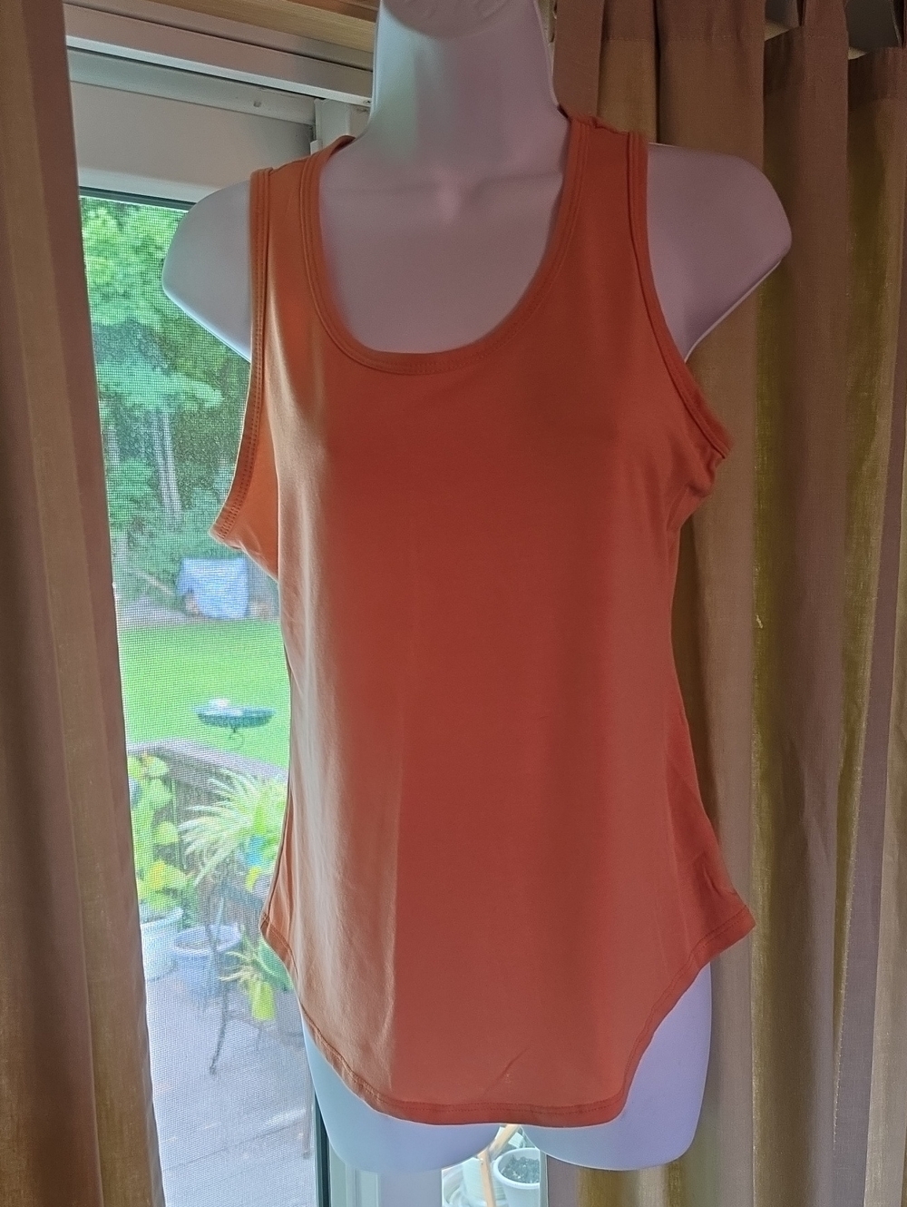 LuLaRoe Women's Orange Tank Top Scoop Neck NWOT